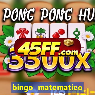 bingo matematico para ensino medio